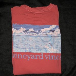 Men’s Medium Salmon colored Graphic Pocket SS